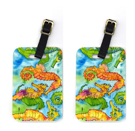 Pair of Seahorse Luggage Tags by Caroline's Treasures