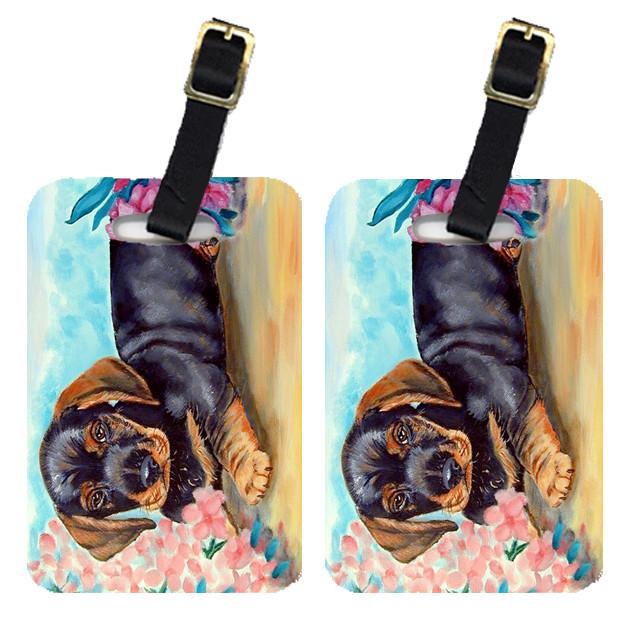 Pair of 2 Dachshund Luggage Tags by Caroline's Treasures