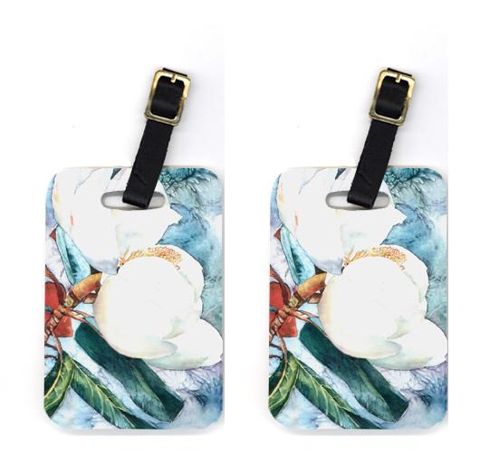 Pair of Flower - Magnolia Luggage Tags by Caroline's Treasures