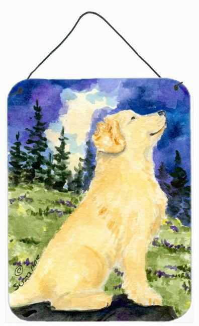 Golden Retriever Aluminium Metal Wall or Door Hanging Prints by Caroline's Treasures