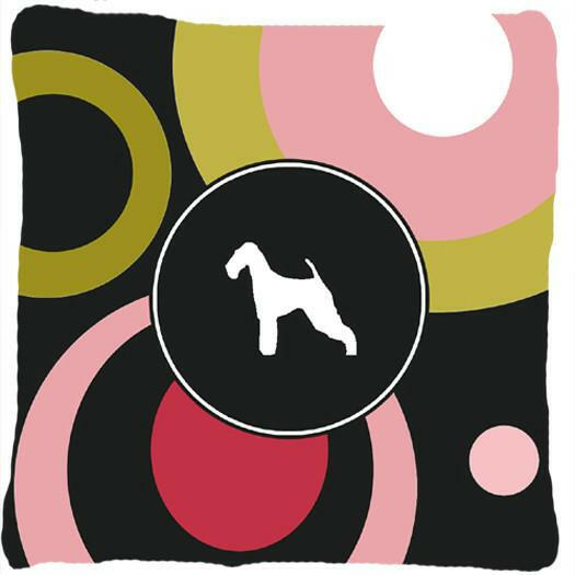 Airedale Decorative   Canvas Fabric Pillow by Caroline's Treasures