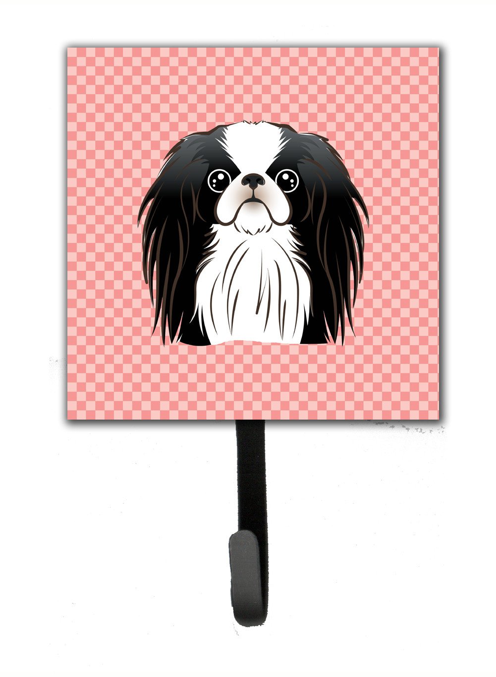 Checkerboard Pink Japanese Chin Leash or Key Holder BB1230SH4 by Caroline&#39;s Treasures