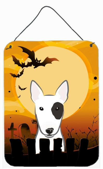 Halloween Bull Terrier Wall or Door Hanging Prints BB1767DS1216 by Caroline's Treasures