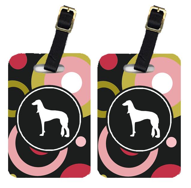 Pair of 2 Saluki Luggage Tags by Caroline&#39;s Treasures