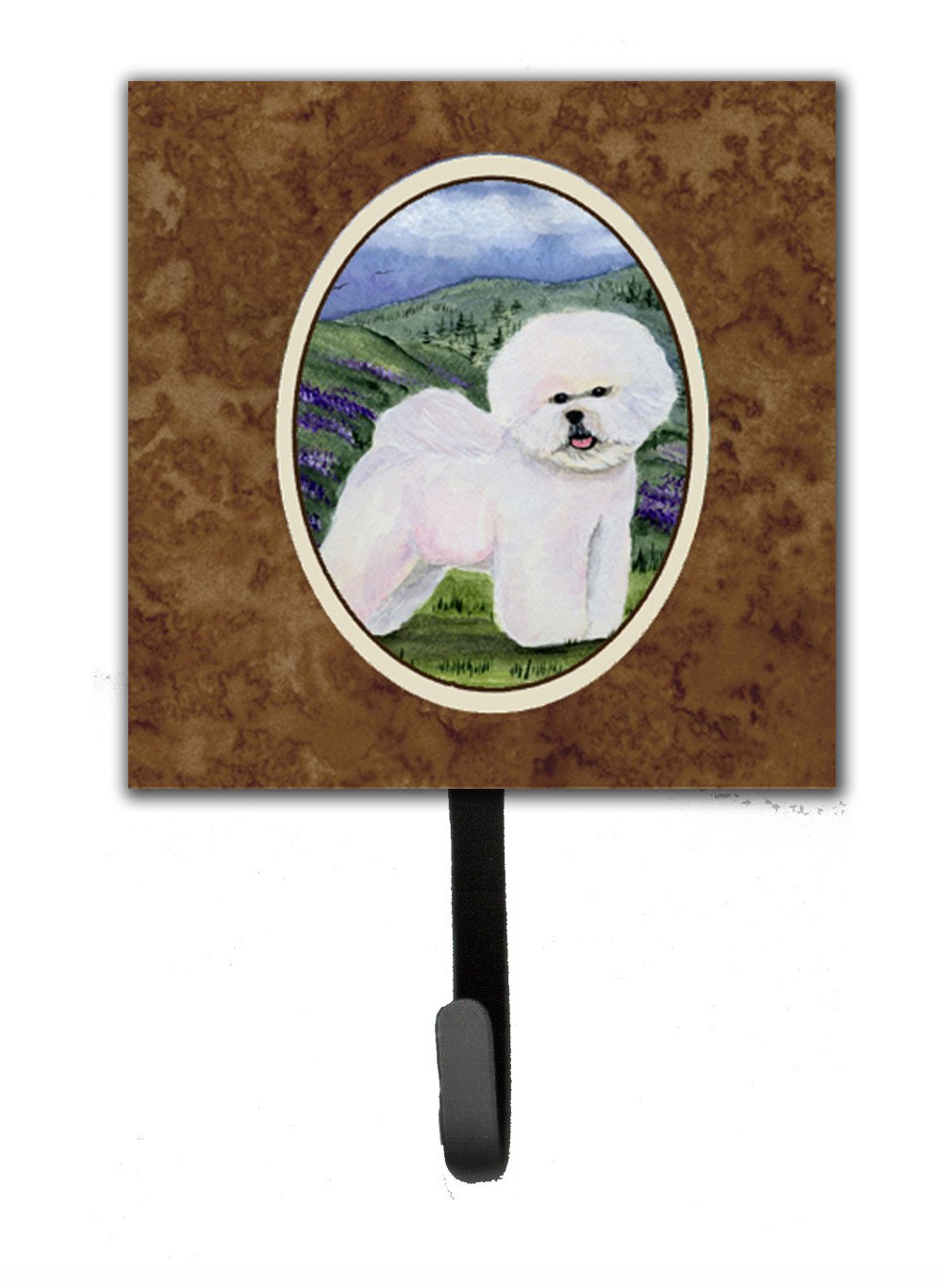 Bichon Frise Leash Holder or Key Hook by Caroline&#39;s Treasures