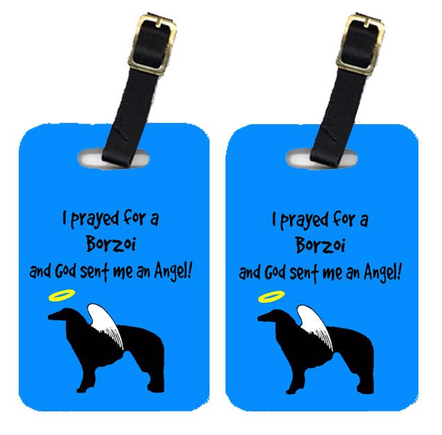 Pair of 2 Borzoi Luggage Tags by Caroline's Treasures