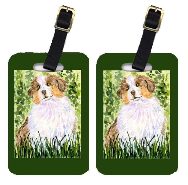 Pair of 2 Australian Shepherd Luggage Tags by Caroline&#39;s Treasures