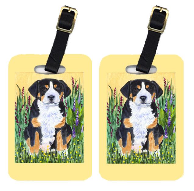 Pair of 2 Greater Swiss Mountain Dog Luggage Tags by Caroline&#39;s Treasures