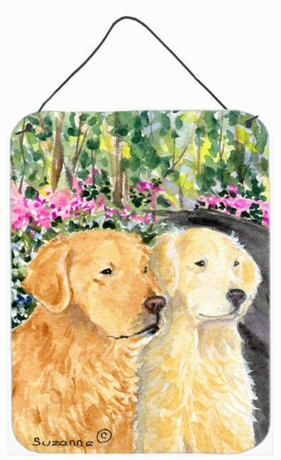 Golden Retriever Aluminium Metal Wall or Door Hanging Prints by Caroline's Treasures