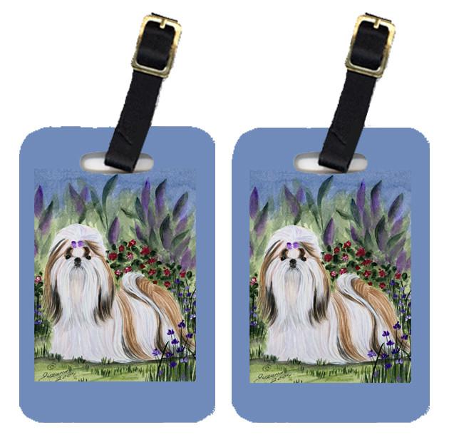 Pair of 2 Shih Tzu Luggage Tags by Caroline's Treasures