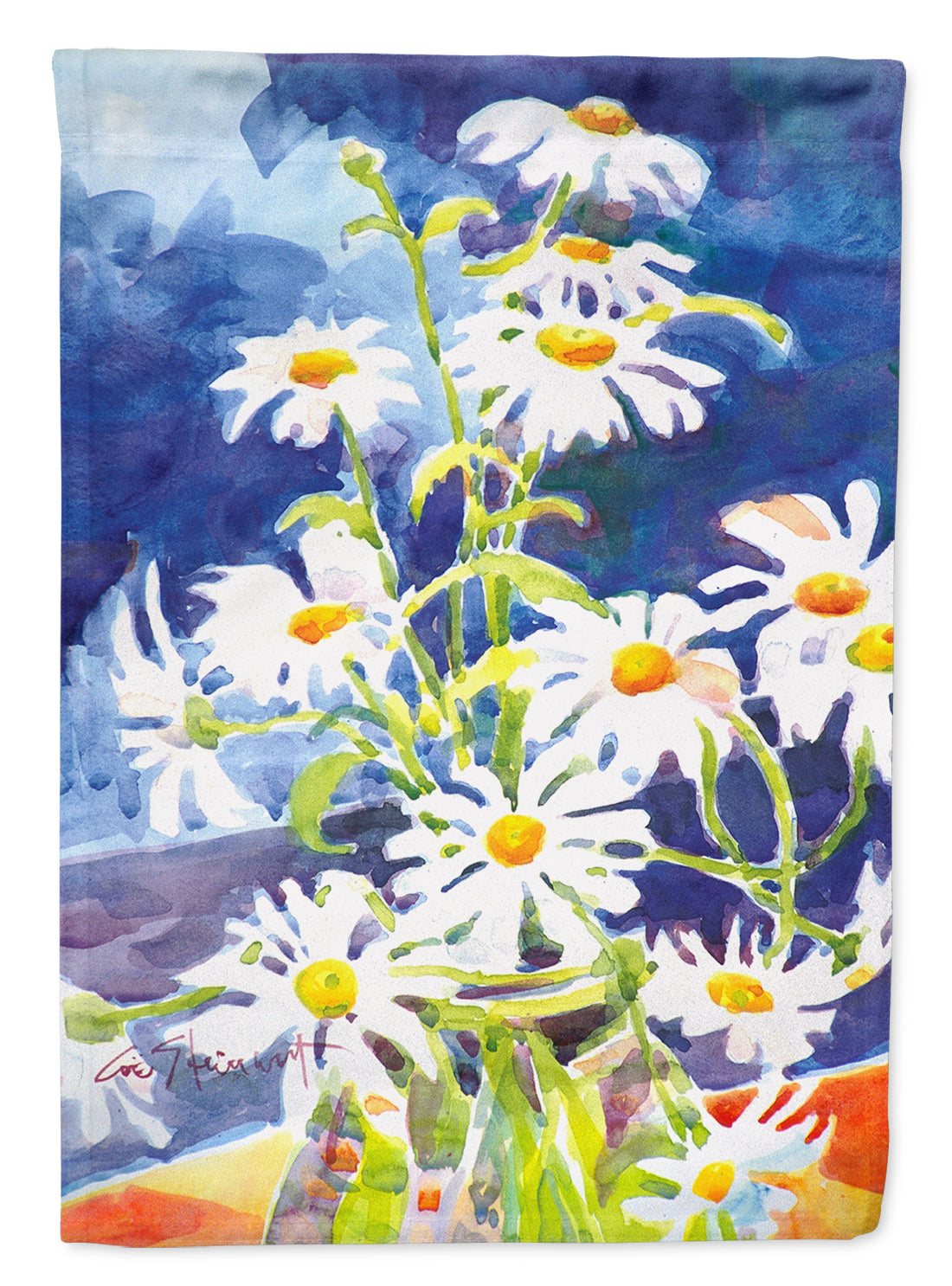 Flowers - Daisy Flag Canvas House Size  the-store.com.