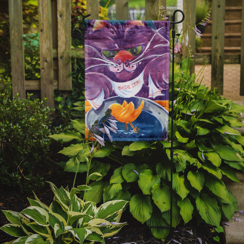 Purple Cat Birdie Dear  Flag Garden Size.