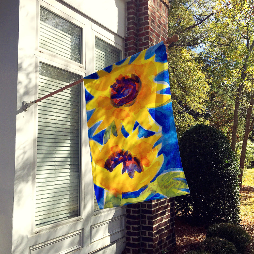 Flower - Sunflower Flag Canvas House Size  the-store.com.