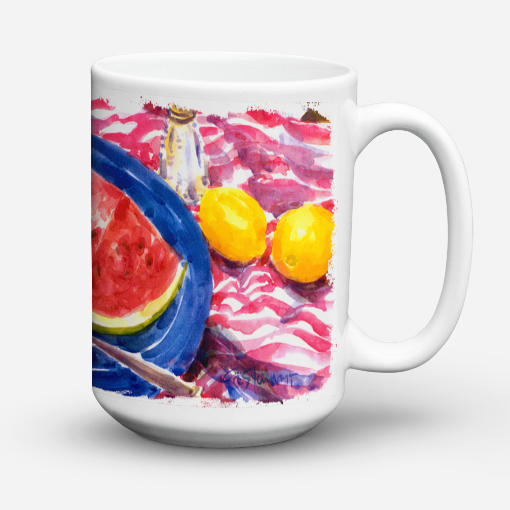 Watermelon Dishwasher Safe Microwavable Ceramic Coffee Mug 15 ounce 6028CM15  the-store.com.