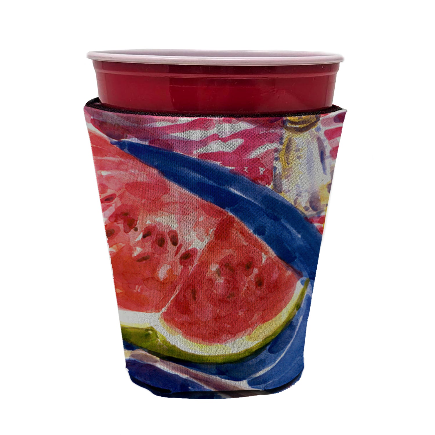 Watermelon Red Cup Beverage Insulator Hugger  the-store.com.