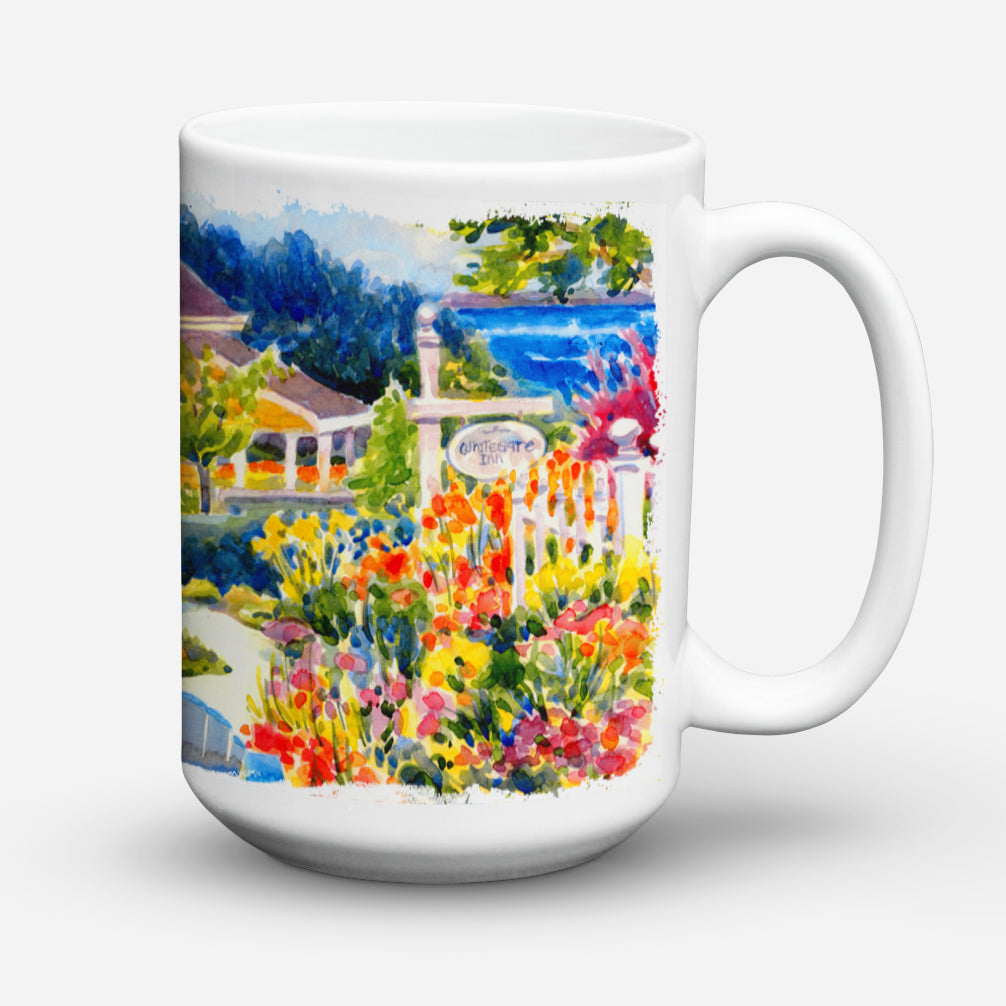 Seaside Beach Cottage Dishwasher Safe Microwavable Ceramic Coffee Mug 15 ounce 6032CM15  the-store.com.