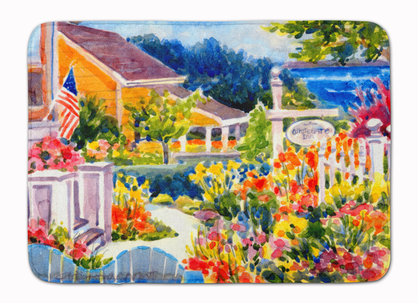 Seaside Beach Cottage Machine Washable Memory Foam Mat 6032RUG - the-store.com