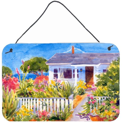 Seaside Beach Cottage  Indoor Aluminium Metal Wall or Door Hanging Prints by Caroline&#39;s Treasures