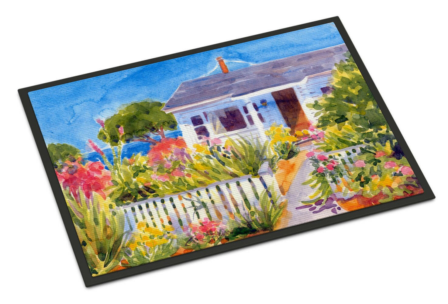 Seaside Beach Cottage  Indoor or Outdoor Mat 24x36 Doormat - the-store.com