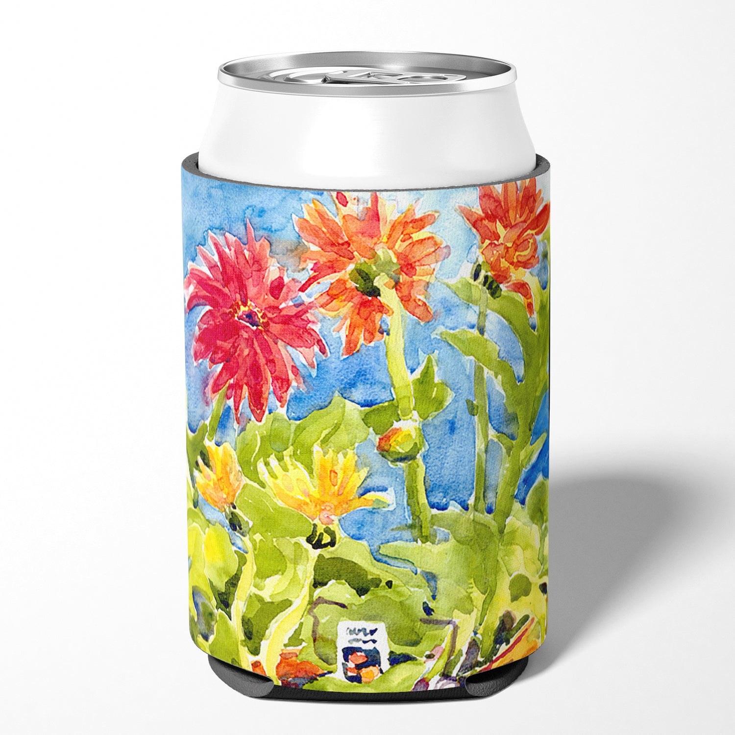 Flower - Gerber Daisies Can or Bottle Beverage Insulator Hugger.