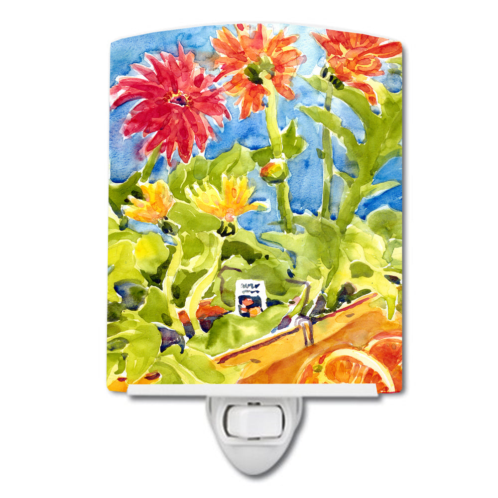 Flower - Gerber Daisies Ceramic Night Light 6038CNL - the-store.com