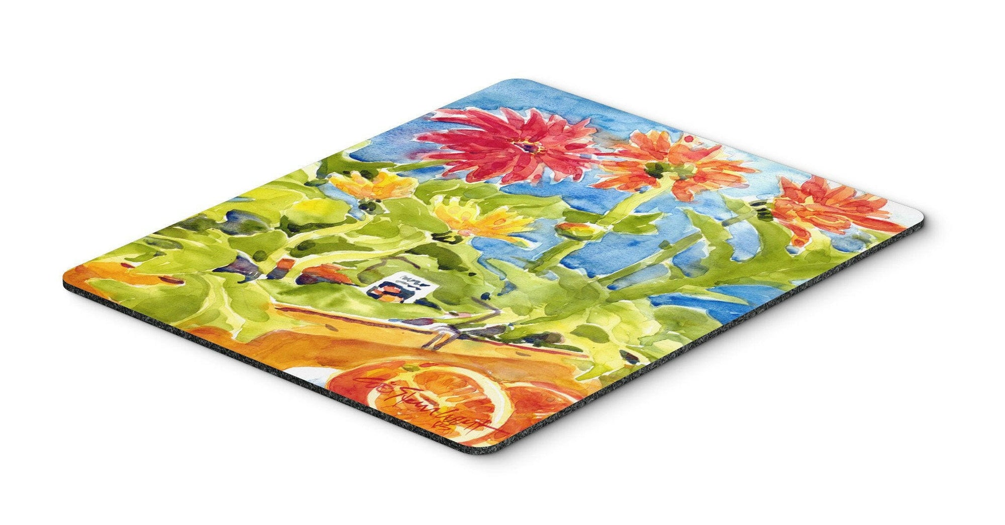 Flower - Gerber Daisies Mouse Pad, Hot Pad or Trivet by Caroline's Treasures