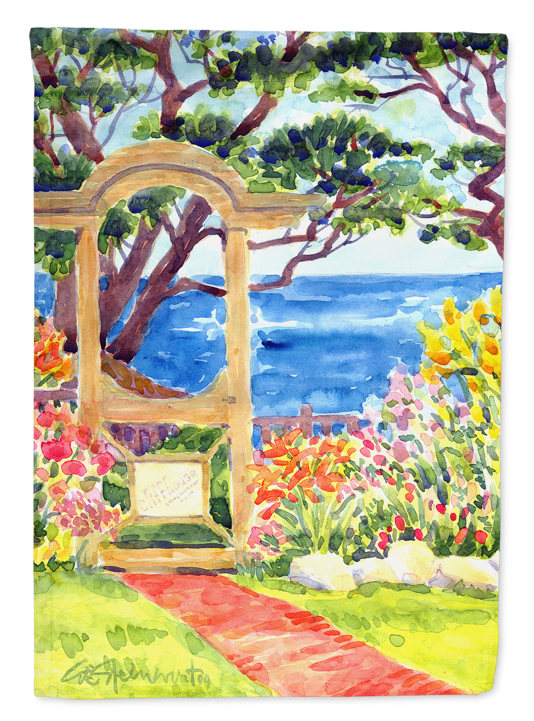 Seaside Arbour  Flag Garden Size.