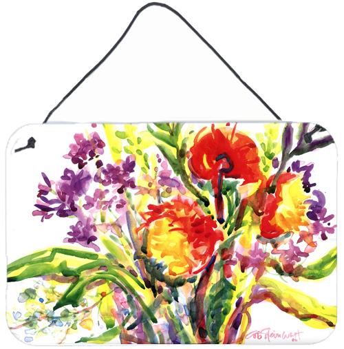 Flower Indoor Aluminium Metal Wall or Door Hanging Prints by Caroline&#39;s Treasures