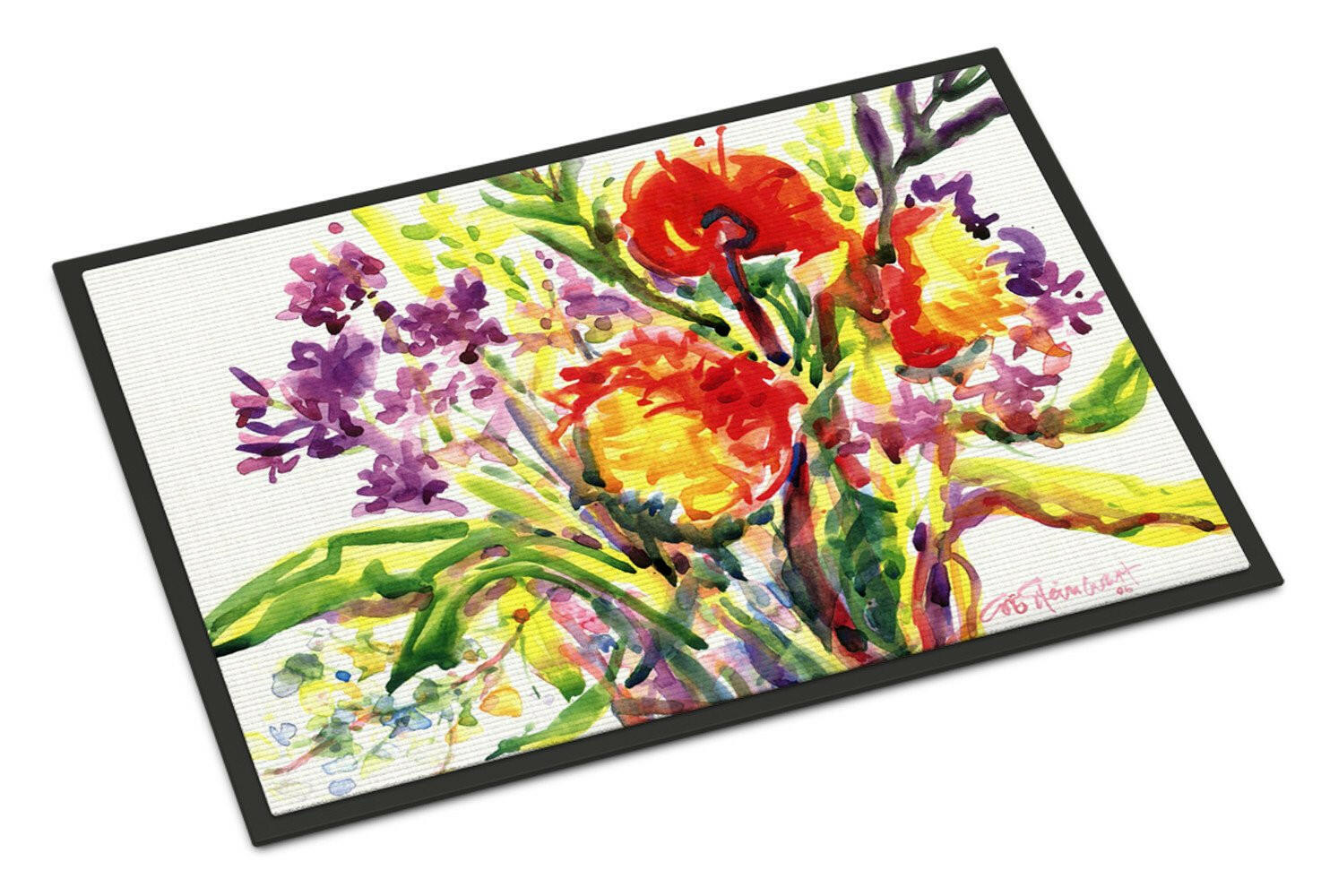 Flower Indoor or Outdoor Mat 18x27 Doormat - the-store.com