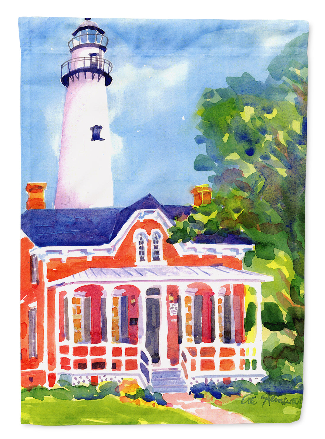 Lighthouse Flag Garden Size.