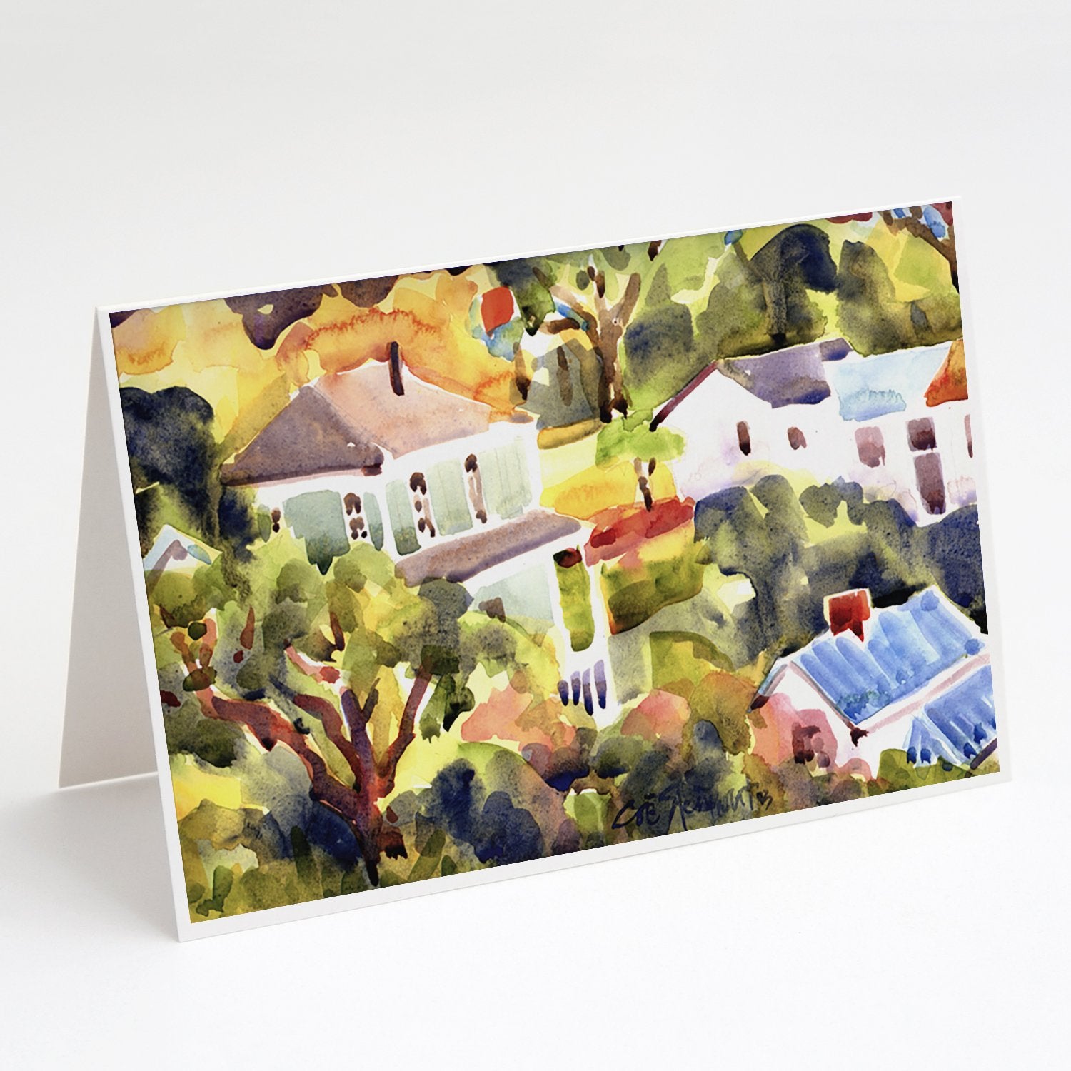 Buy this Houses Greeting Cards and Envelopes Pack of 8