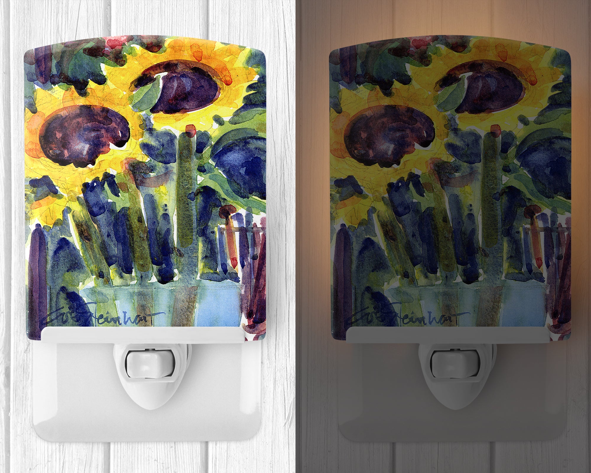 Flower - Sunflower Ceramic Night Light 6049CNL - the-store.com