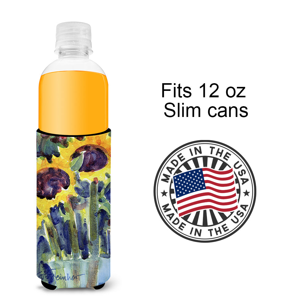 Flower - Sunflower Ultra Beverage Insulators for slim cans 6049MUK.