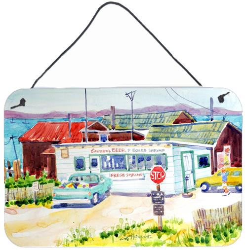 Seafood Shack for fresh shrimp Indoor Wall or Door Hanging Prints by Caroline's Treasures