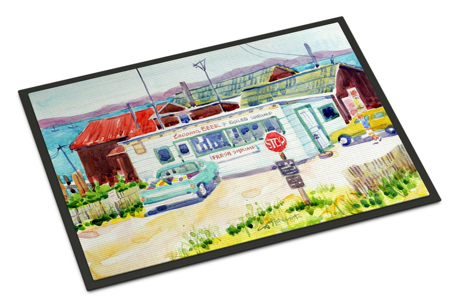 Seafood Shack for fresh shrimp Indoor or Outdoor Mat 24x36 Doormat - the-store.com