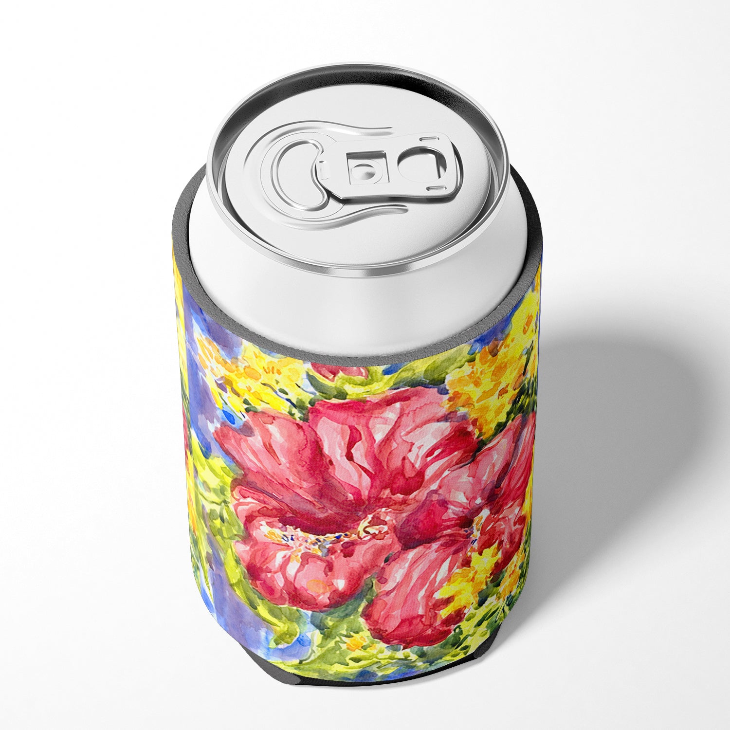 Flower - Hibiscus Can or Bottle Beverage Insulator Hugger.