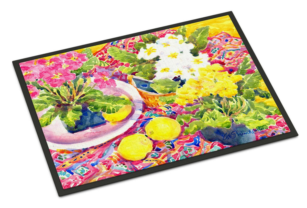 Flower - Primroses Indoor or Outdoor Mat 24x36 Doormat - the-store.com