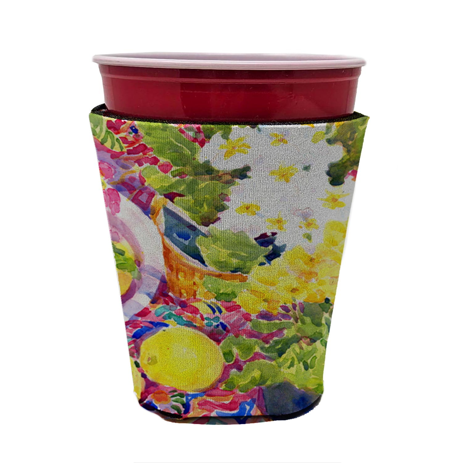 Flower - Primroses Red Cup Beverage Insulator Hugger  the-store.com.