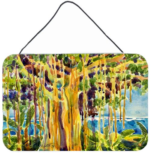 Tree - Banyan Tree Indoor Aluminium Metal Wall or Door Hanging Prints by Caroline&#39;s Treasures