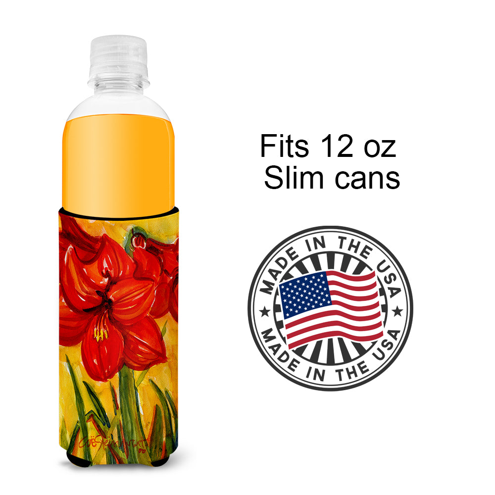 Flower - Amaryllis Ultra Beverage Insulators for slim cans 6067MUK.