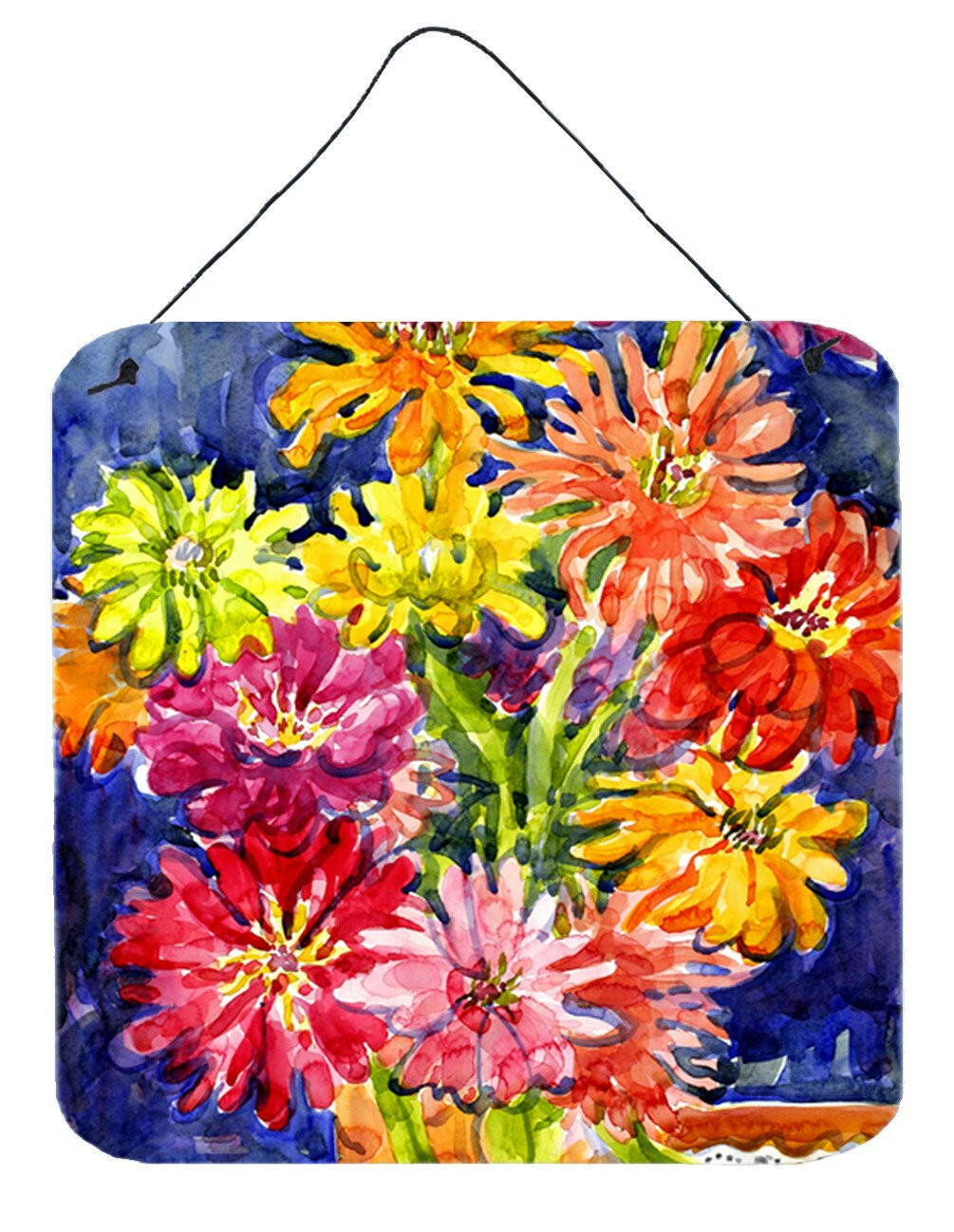 Flower - Gerber Daisies Aluminium Metal Wall or Door Hanging Prints by Caroline&#39;s Treasures