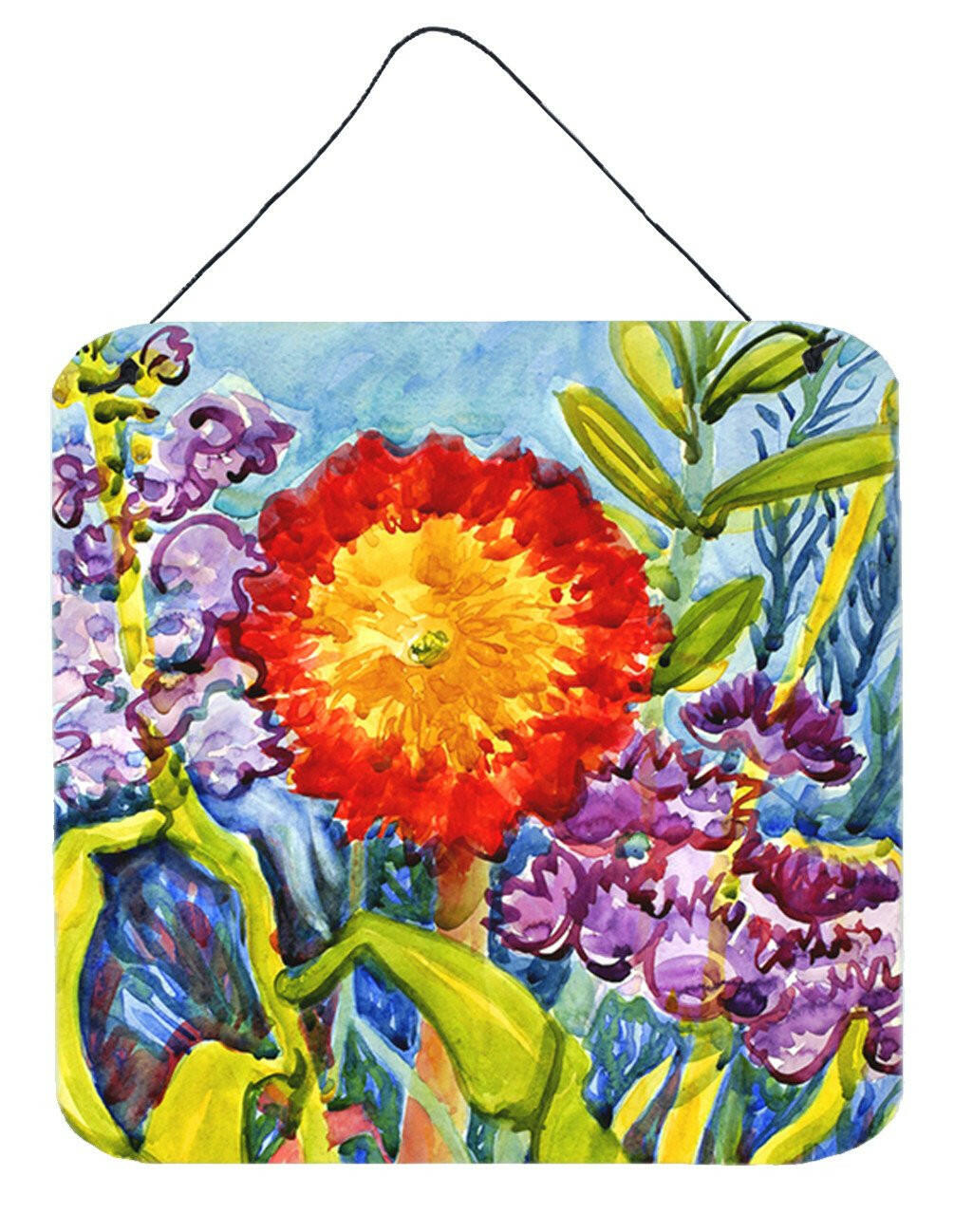 Flower - Sunflower Aluminium Metal Wall or Door Hanging Prints by Caroline's Treasures