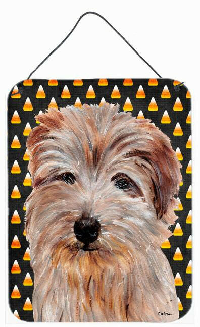 Norfolk Terrier Candy Corn Halloween Wall or Door Hanging Prints SC9664DS1216 by Caroline's Treasures