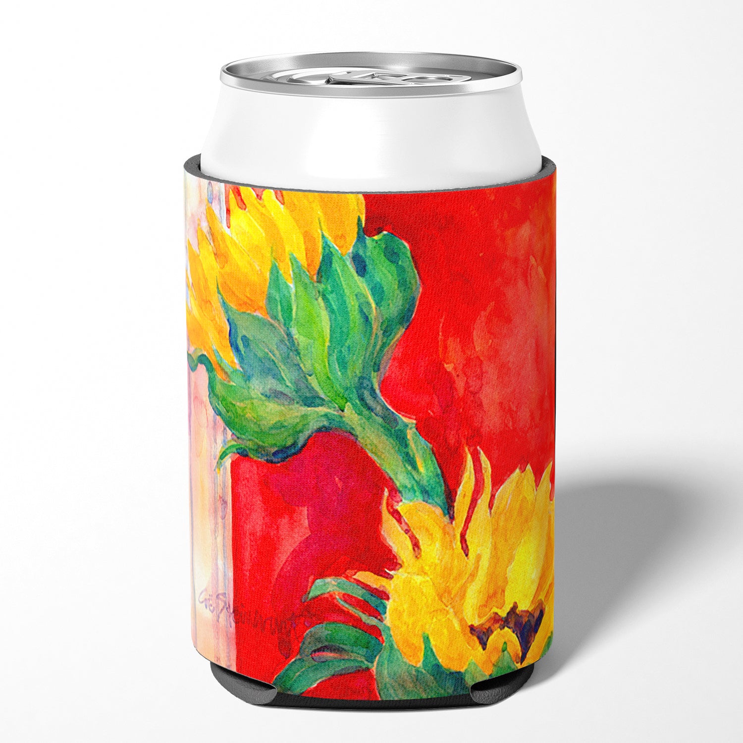 Flower - Sunflower Can or Bottle Beverage Insulator Hugger.