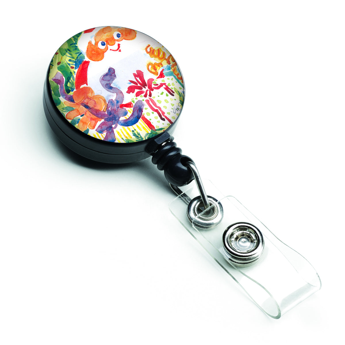 Santa Claus Christmas Surprise Retractable Badge Reel 6115BR  the-store.com.