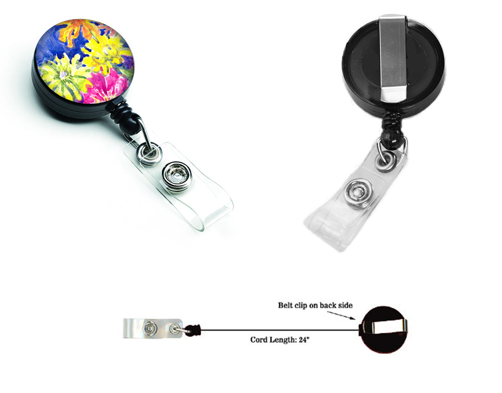 Flower Retractable Badge Reel 6122BR  the-store.com.