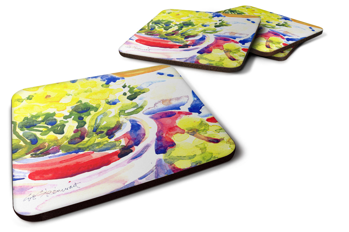 Set of 4 Flower Foam Coasters - the-store.com