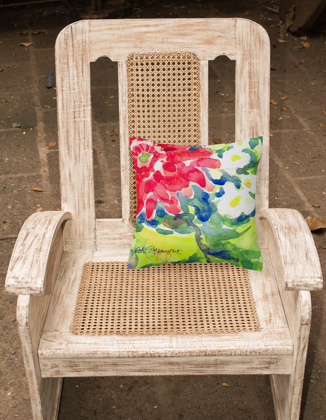 Flower Decorative   Canvas Fabric Pillow - the-store.com