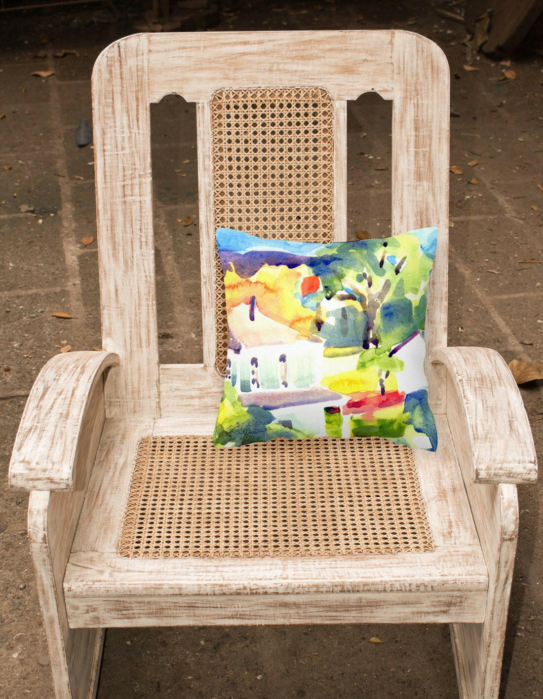 Houses Decorative   Canvas Fabric Pillow - the-store.com