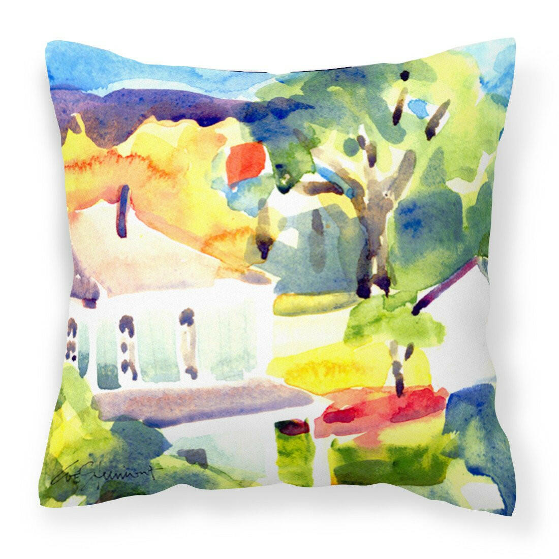 Houses Decorative   Canvas Fabric Pillow - the-store.com